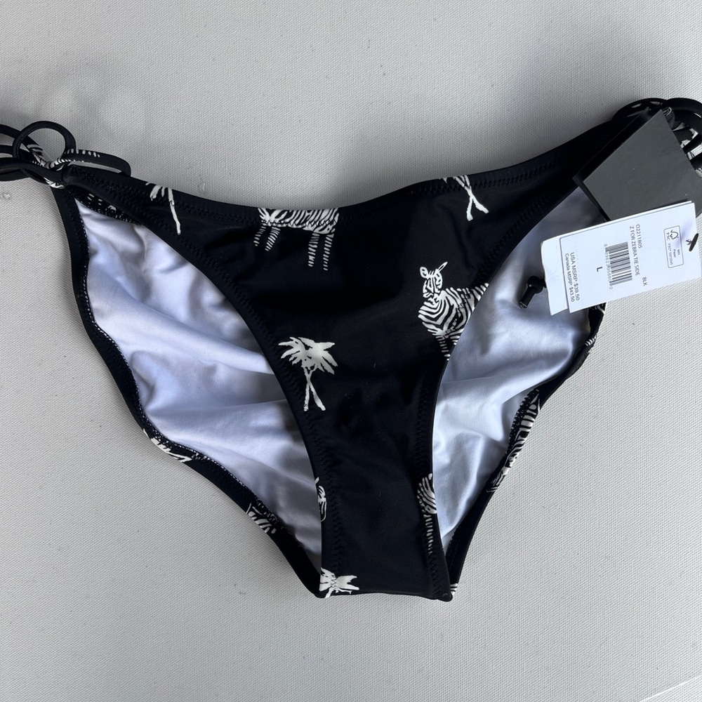 Volcom Black and White Bikini Bottom